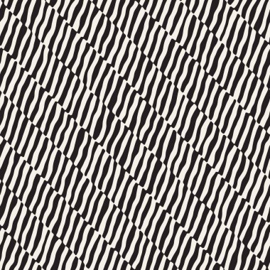 El ile Dikişsiz desen fırça darbeleriyle çizilmiş. Doodle grunge illüstrasyon mürekkep. Geometrik vektör desen.