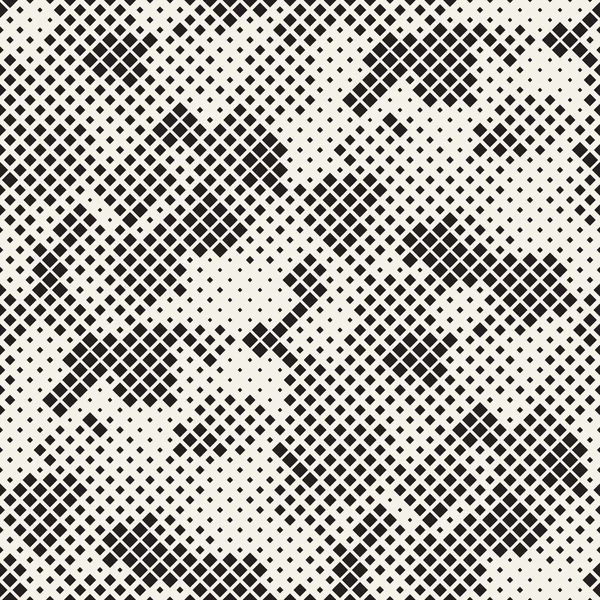 Современная стильная полутоновая текстура. Abstract Background with Random Size Squares. Векторные бесшабашные хаотические кварцы — стоковый вектор