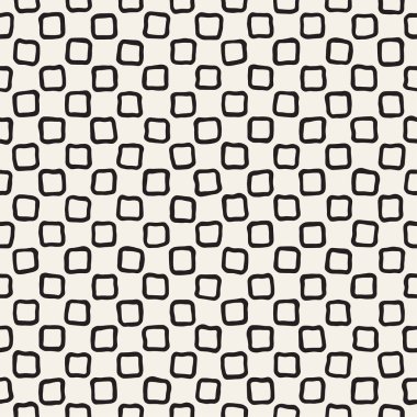 El ile Seamless Modeli hatları çizilmiş. Arka plan serbest fırça darbeleriyle. Siyah ve beyaz doku. Kağıt ambalaj için süsleme.