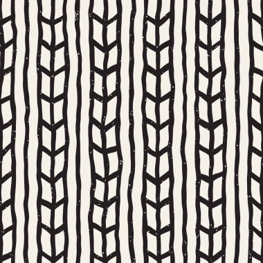 Vektör kusursuz desen. Modern stil soyut doku. Çizgili elementlerden geometrik fayanslar tekrarlanıyor