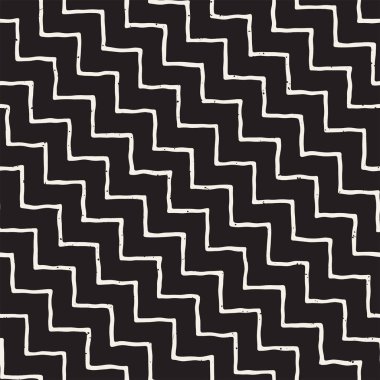 Vektör kusursuz desen. Modern stil soyut doku. Çizgili elementlerden geometrik fayanslar tekrarlanıyor