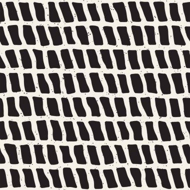 Vektör kusursuz desen. Modern stil soyut doku. Çizgili elementlerden geometrik fayanslar tekrarlanıyor