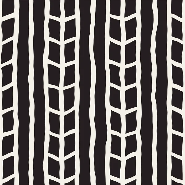 Patrón geométrico de tinta simple. Monocromo blanco y negro trazos de fondo. Textura de tinta dibujada a mano para su diseño — Vector de stock
