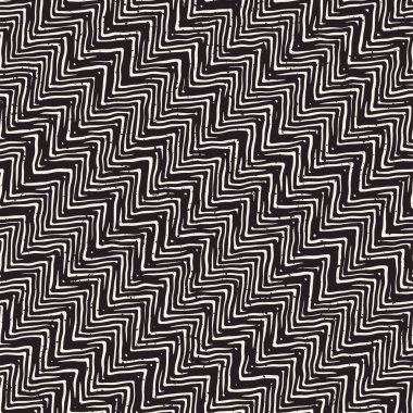 Basit mürekkep geometrik desen. Tek renkli siyah ve beyaz konturlar arka plan. Elle çizilmiş mürekkep doku