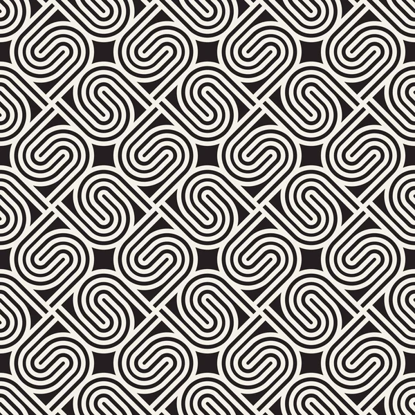 Vektor bezešvé linie mozaika vzor. Moderní stylové abstraktní texturu. Opakující se geometrické dlaždice — Stockový vektor
