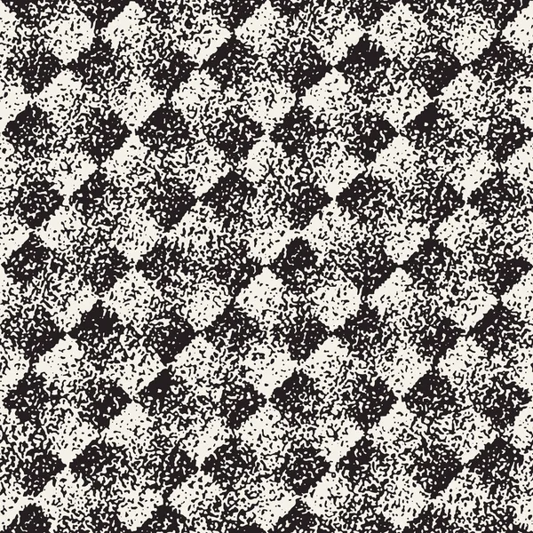 Resumen ruidoso texturizado formas geométricas fondo. Patrón vintage sin costura vectorial . — Archivo Imágenes Vectoriales