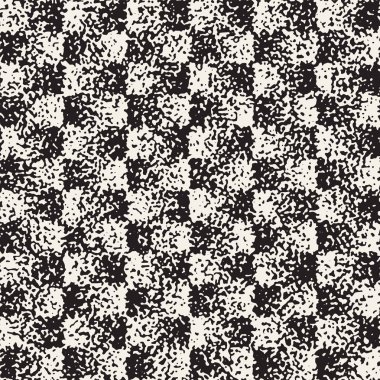 Gürültülü soyut geometrik şekiller arka plan dokulu. Vektör Dikişsiz grungy desen.