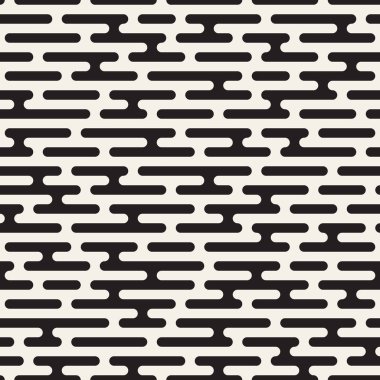 Vektör geometrik noktalar ile seamless modeli. Tek renkli rasgele hattı çizgileri. Yinelenen arka plan tasarım kontrast