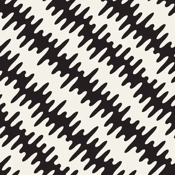 기하학적 인 점이 벡터 완벽 한 패턴입니다. 흑백 임의의 줄의 줄무늬 배경 디자인을 반복 하는 대비 — 스톡 벡터