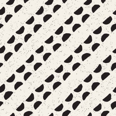 El ile Seamless Modeli hatları çizilmiş. Arka plan serbest fırça darbeleriyle. Siyah ve beyaz doku. Kağıt ambalaj için süsleme.
