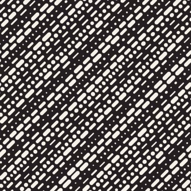 Siyah ve beyaz düzensiz kesik çizgiler desen yuvarlanır. Modern A