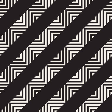 Vektör seamless modeli. Modern şık Soyut doku. Geometrik zikzak çizgiler yinelenen