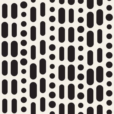Siyah ve beyaz düzensiz kesik çizgiler desen yuvarlanır. Modern A