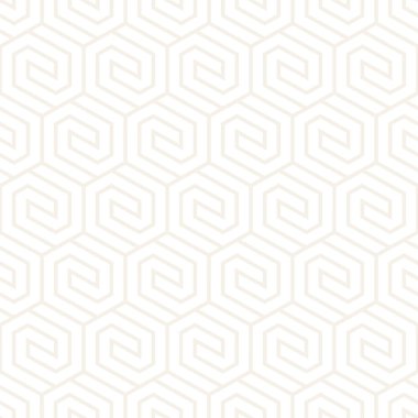 Vektörsüz çizgili desen. Monokrom sarmallı modern stil dokusu. Geometrik altıgen ızgara tekrarlanıyor. Basit kafes tasarımı.