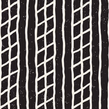 Basit mürekkep geometrik desen. Tek renkli siyah ve beyaz konturlar arka plan. Tasarımınız için çizilen mürekkep doku el