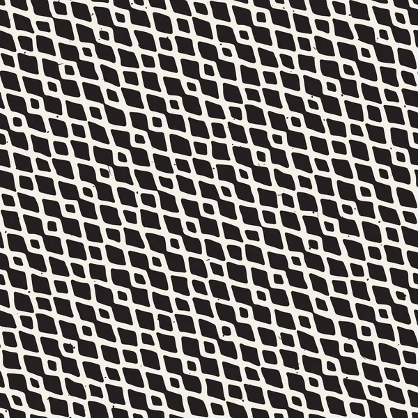 Simple Ink Geometric Pattern Monochrome Black White Strokes Background Hand — Stock Vector