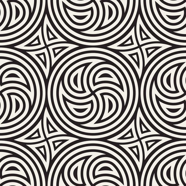 シームレスなベクトル パターンの幾何学的な背景。幾何学的な線の格子。抽象的なデザイン要素を繰り返し丸みを帯びた. — ストックベクタ