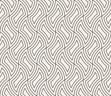 Vektör seamless modeli. Modern şık Soyut doku. İnce hatları geçiş.