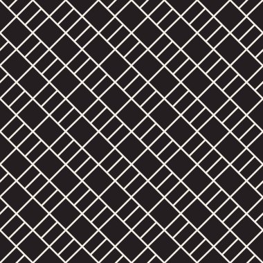 Vektör seamless modeli. Modern şık Soyut doku. Geometrik dikdörtgen çapraz fayans yinelenen