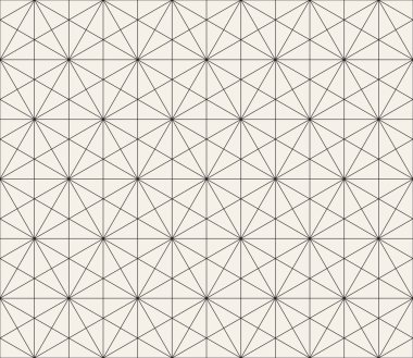 Vektör kesintisiz geometrik desen. Modern şık Soyut doku. Basit mono satır soyut kafes.