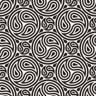 Sorunsuz vektör desen geometrik arka plan. Geometrik çizgiler kafes. Tekrarlanan soyut tasarım öğelerini yuvarlak. 