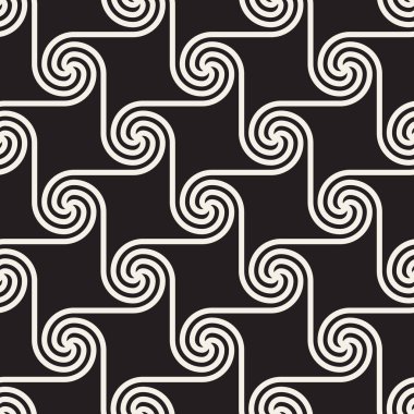 Vektör seamless modeli. Modern şık Soyut doku. Yinelenen geometrik sarmal fayans