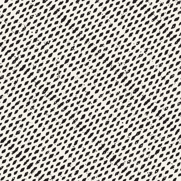 Einfaches geometrisches Muster mit Tinte. Monochrom schwarz-weiß Striche Hintergrund. Handgezeichnete Tuschetextur für Ihr Design — Stockvektor