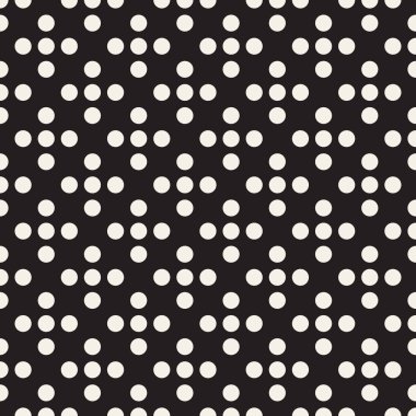 Vektör noktalı seamless modeli. Modern şık Soyut doku. Geometrik çapraz şekil halkaları yinelenen