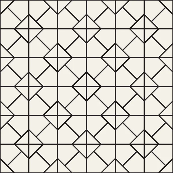 벡터 완벽 한 패턴입니다. 반복 기하학적 인 마름모 타일입니다. 단색 선 디자인. — 스톡 벡터