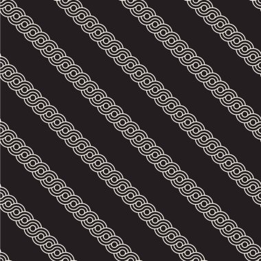 Vektör sorunsuz titreşim satırları desen yuvarlanır. Modern şık Soyut doku. Geometrik fayans yinelenen