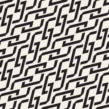 Vektör seamless modeli. Modern şık Soyut doku. Geometrik titreşim satırları yinelenen.