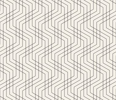 Vektör kesintisiz geometrik desen. Modern basit soyut doku. İnce yinelenen kafes çizgileri.