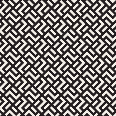 Vektör seamless modeli. Modern şık Soyut doku. Geometrik titreşim satırları yinelenen.