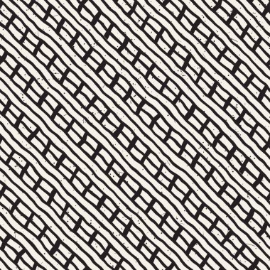 Basit çapraz çizgiler geometrik desen. Tek renkli siyah ve beyaz konturlar arka plan. Tasarımınız için doku fırça mürekkep el çekilmiş