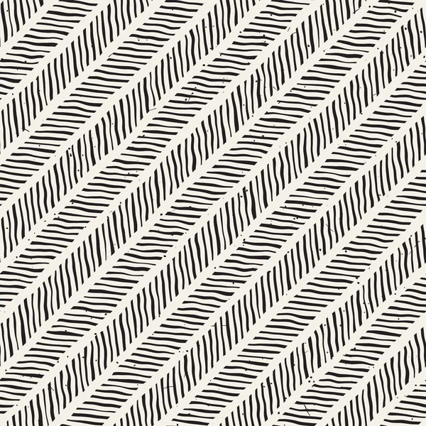 Patrón Geométrico Líneas Tinta Simples Monocromo Blanco Negro Trazos Fondo — Archivo Imágenes Vectoriales