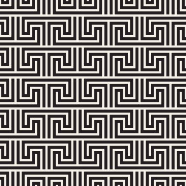 Vektör seamless modeli. Modern şık Soyut doku. Çizgili titreşimli görüntü elemanları geometrik fayans yinelenen