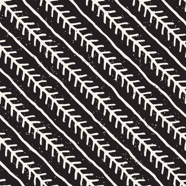 Patrón geométrico de tinta simple. Monocromo blanco y negro trazos de fondo. Textura de tinta dibujada a mano para su diseño — Vector de stock