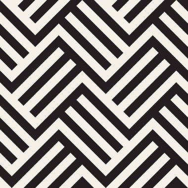 Vektör seamless şık modeli. Basit soyut kafes tasarım. Geometrik zikzak çizgiler süsleme.
