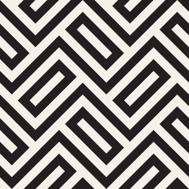 Vektör seamless şık modeli. Basit soyut kafes tasarım. Geometrik zikzak çizgiler süsleme.