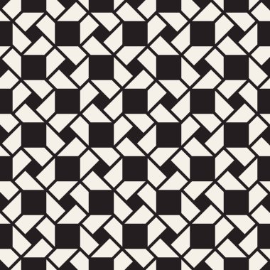 Vektör Dikişsiz örgü desen. Modern şık Soyut doku. Geometrik fayans Meydanı ve rhombus öğelerinden yinelenen.