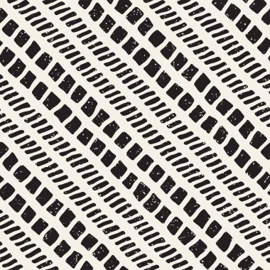 Basit mürekkep geometrik desen. Tek renkli siyah ve beyaz konturlar arka plan. Çapraz çizgiler fırçalanmış mürekkep el çekilmiş.