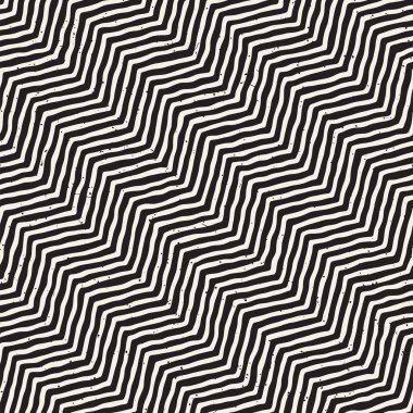 Basit mürekkep geometrik desen. Tek renkli siyah ve beyaz konturlar arka plan. Çapraz çizgiler fırçalanmış mürekkep el çekilmiş.