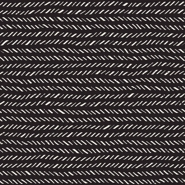 Eenvoudig Inkt Geometrische Patroon Zwart Wit Zwarte Lijnen Achtergrond Hand — Stockvector
