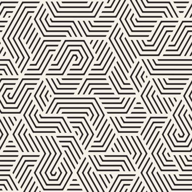 Vektör sorunsuz düzensiz doğrusal ızgara desen. Modern şık Soyut doku. Rastgele bertaraf çizgiler üzerinden yinelenen geometrik kafes.