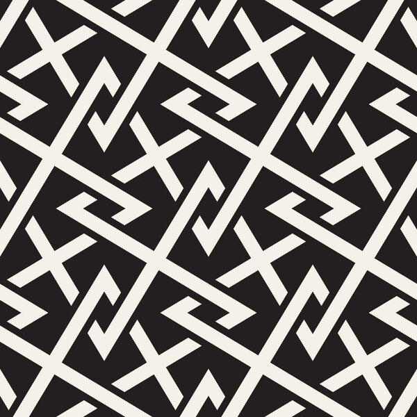 Векторный бесшовный шаблон. Современный стильный абстрактный дизайн решетки. Повторяющиеся геометрические чересстрочные зигзагообразные острые линии
.