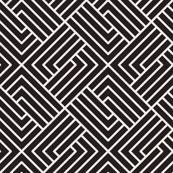 Vector seamless pattern. Modern stylish abstract texture. Repeating geometric crossing thin lines background.