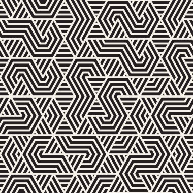 Vektör seamless modeli. Düzensiz Doğrusal kılavuz Soyut doku. Geometrik kaotik çizgili yinelenen.