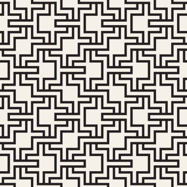 Dokuma vektör seamless modeli. Şık temalarını doku. Dekoratif geometrik geçmeli satırları.