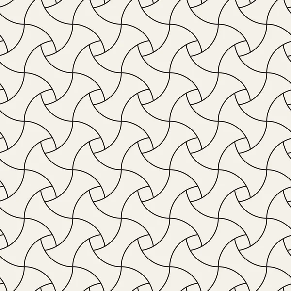Vektör sorunsuz büküm ince çizgiler desen. Modern şık soyut doku. Spiral elemanlardan geometrik karoları yineleme.