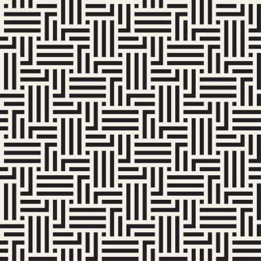 Vektör kusursuz desen. Geometrik çizgili süs. Doğrusal örgü örgüsü arka planı.